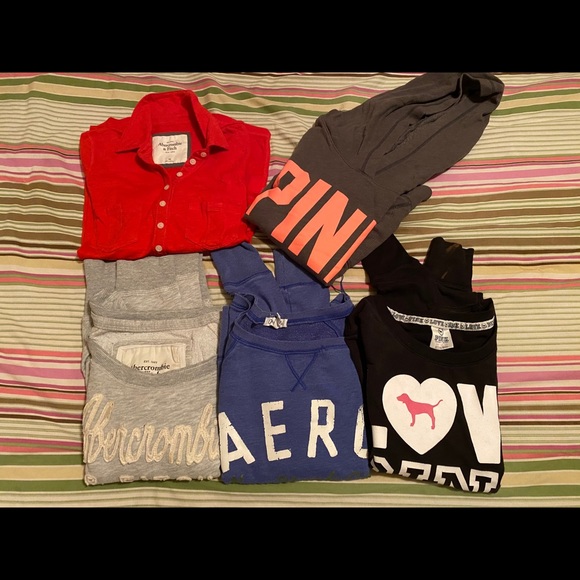 PINK Victoria's Secret Sweaters - Lot Of 5 Sweatshirt Crewneck Hoodie XS